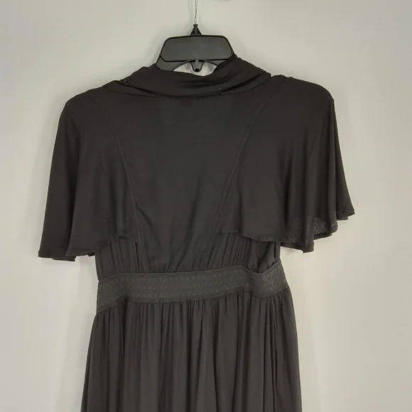 DOUBLE ZERO FLUTTER SLEEVE COWL NECK DRESS SIZE MEDIUM - Picture 5 of 7
